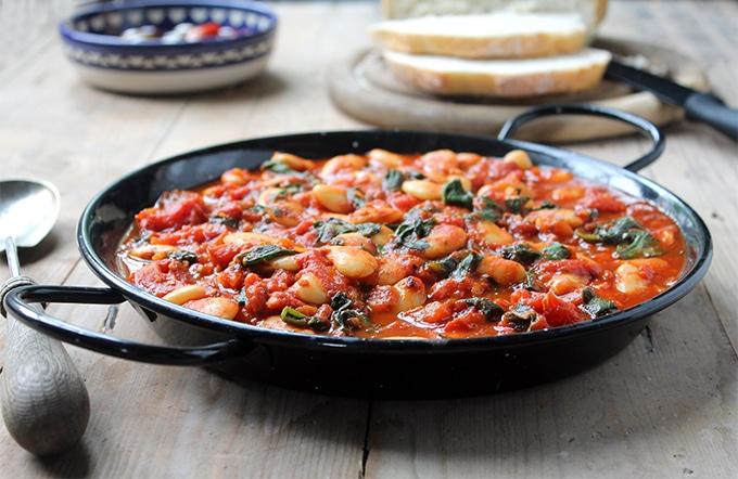 Spanish Beans with Tomatoes {easy, 20 mins} « Veggie Desserts